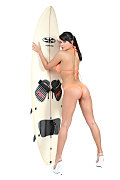 Sarah Surf city istripper model