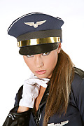Viki Airline Pilot istripper model