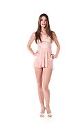 Princess Alice A Light Pink Babydoll istripper model