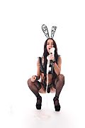 Kama Oxi New Year's Bunny istripper model