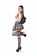 Wikki Gothic College Girl istripper model