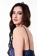 Kaly Blue Lace Surprise istripper model